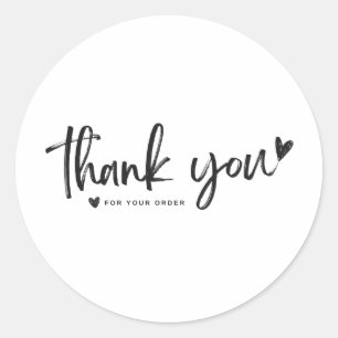 Thank You For Supporting My Small Business Classic Round Sticker