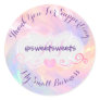 Thank You For Supporting My Small Business Culte Classic Round Sticker
