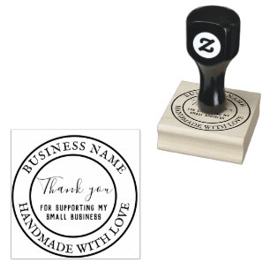 Thank You for Supporting My Small Business Rubber Stamp
