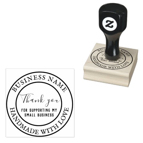 Thank You for Supporting My Small Business Rubber Stamp