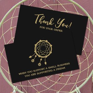 Thank You For Supporting My Vegan Small Business Card