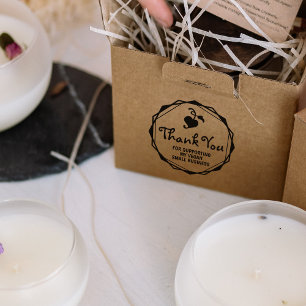 Thank You for Supporting My Vegan Small Business, Rubber Stamp