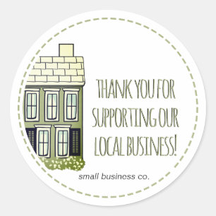 Thank You for Supporting our Small Business! Classic Round Sticker