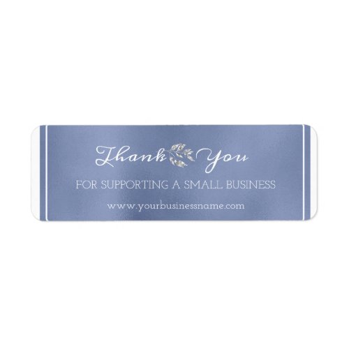 Thank You For Supporting Small Business Blue Navy Label