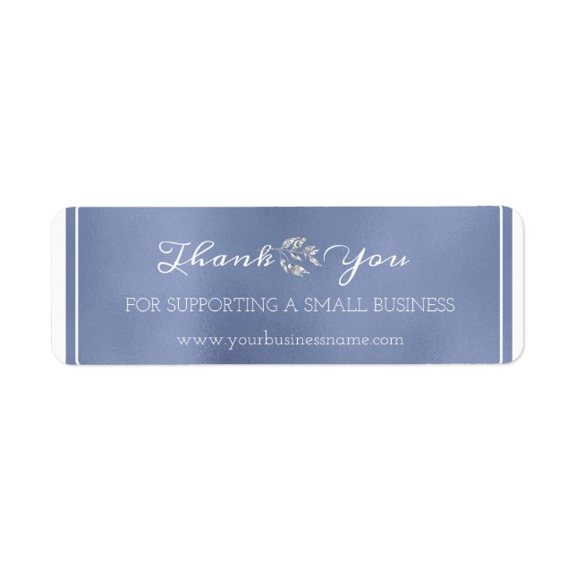 Thank You For Supporting Small Business Blue Navy Label (Front)