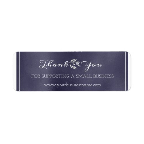 Thank You For Supporting Small Business Navy White Label