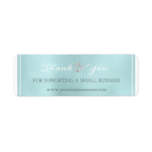 Thank You For Supporting Small Business Silver Blu Label