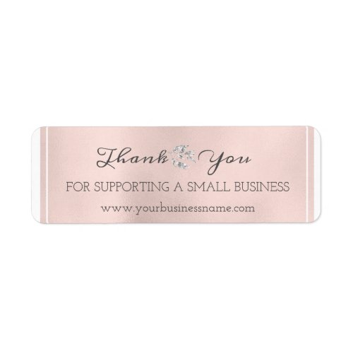 Thank You For Supporting Small Business Silver Lux Label