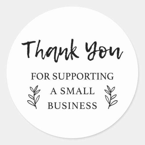 Thank You For Supporting Small Business Tag