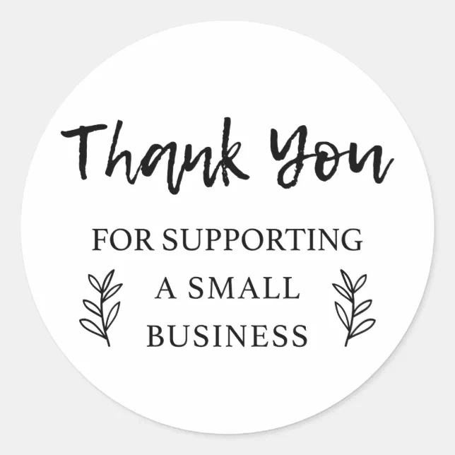 Thank You For Supporting Small Business Tag | Zazzle display picture 3