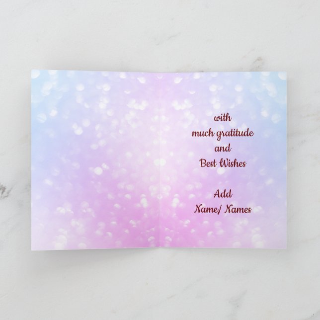 Thank You Karte – Dankeskarte Für Sie, Mama, Freundin, Schwester Mit Floralem Design