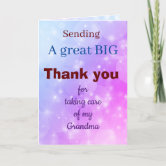 Thank You Karte – Dankeskarte Für Sie, Mama, Freundin, Schwester Mit Floralem Design