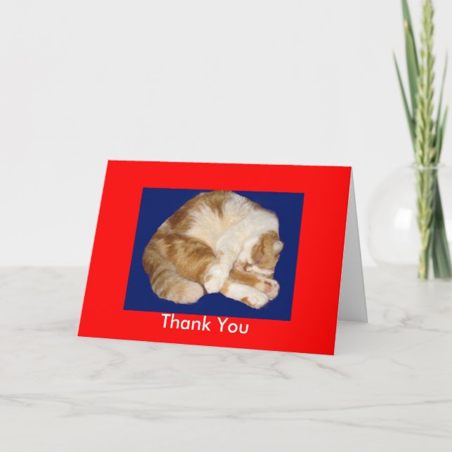 Thank You for Taking Care of My Kitty Card (Front)