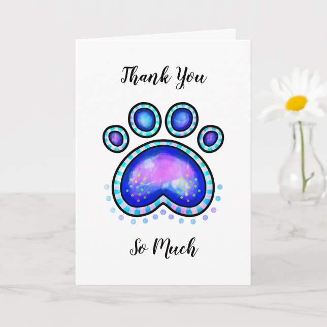 Thank You for Taking Care of My Pet Dog Card (Small Plant)