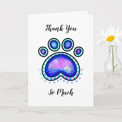 Thank You for Taking Care of My Pet Dog Card