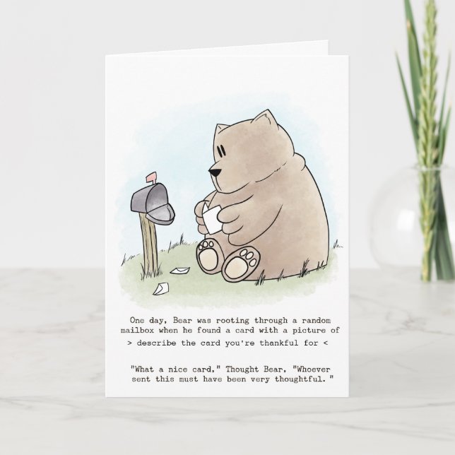 Thank You for the Card...Card Card (Front)