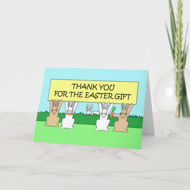 Thank You for the Easter Gift Card (Front)