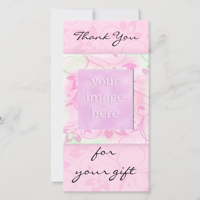 Thank you for the gift -pink photocard (Front)