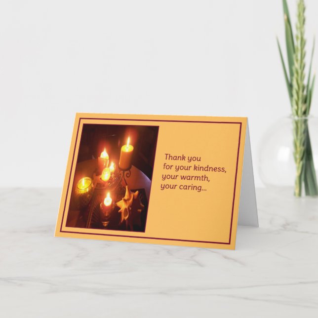 Thank you for the kindness... card (Front)