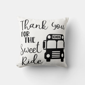 Thank You For the Sweet Ride Throw Pillow