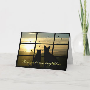 Thank you for the sympathy, thoughtfulness cards