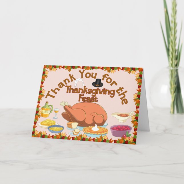 Thank you for the Thanksgiving Feast Card (Front)