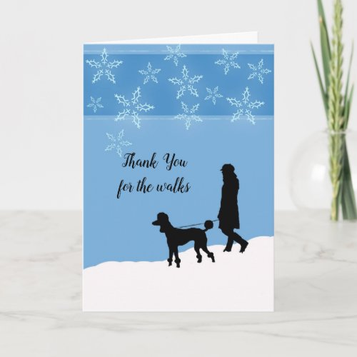 Thank You for the Walks Dog Walker Card