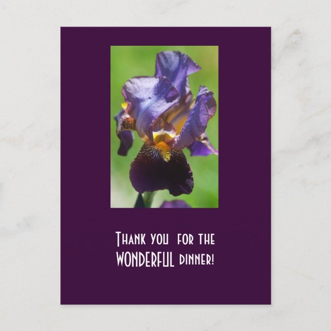 Thank you for theWONDERFUL dinner! Postcard (Front)