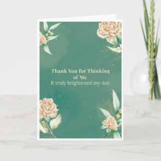Thank You for Thinking of Me Rose Card