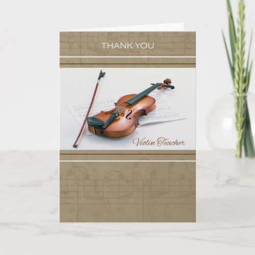 Thank You for Violin Teacher