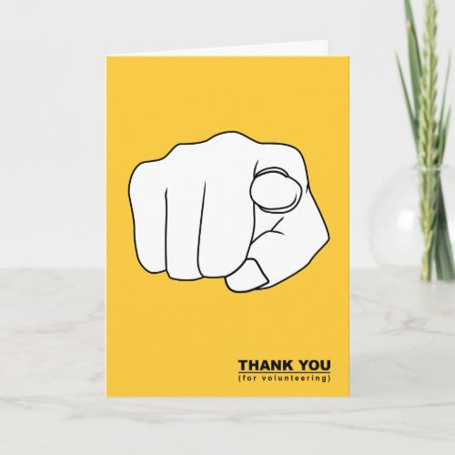 thank you for volunteering hand illustration