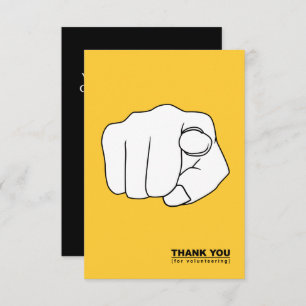 thank you for volunteering hand illustration invitation