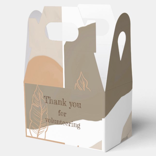 Thank you for volunteering Volunteer Appreciation  Favor Boxes (Opened)