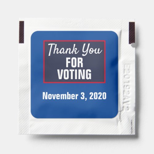 Thank You for Voting 2024 Election Hand Sanitizer Packet