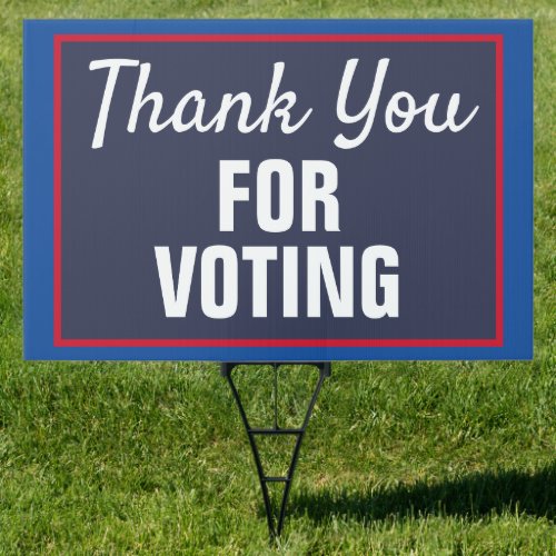 Thank You for Voting 2024 Election Lawn Sign