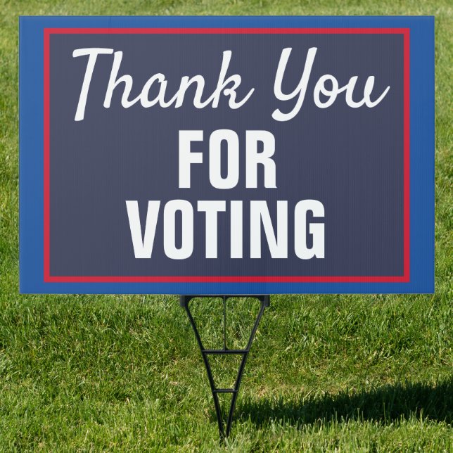 Thank You for Voting 2024 Election Lawn Sign (Insitu)