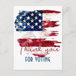 Thank you for Voting Political Postcard