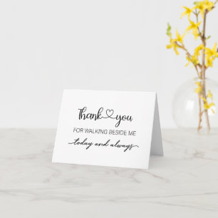 Thank you for walking beside me folded card