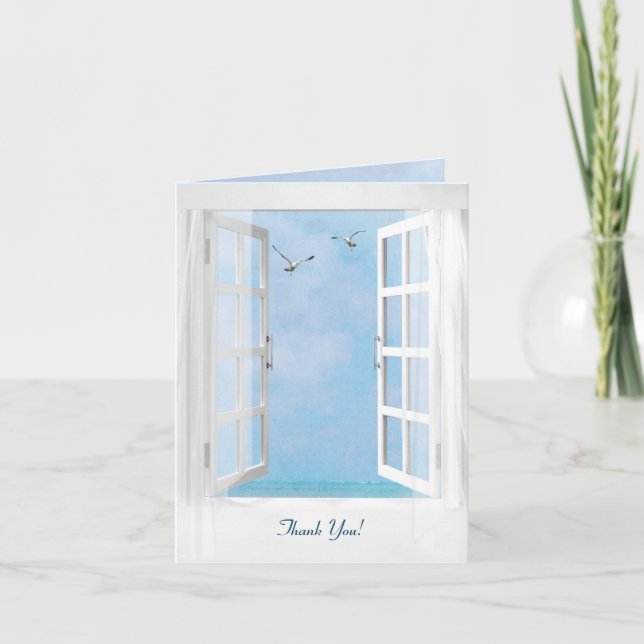 Thank You for wedding gift ocean window (Front)
