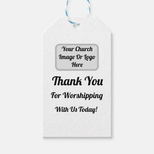 Thank You For WorshIping With Us Today Gift Tags