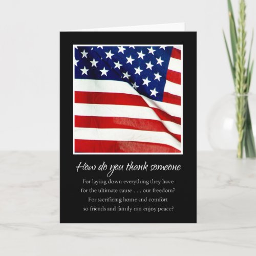 Thank You for You Service Military Thank You
