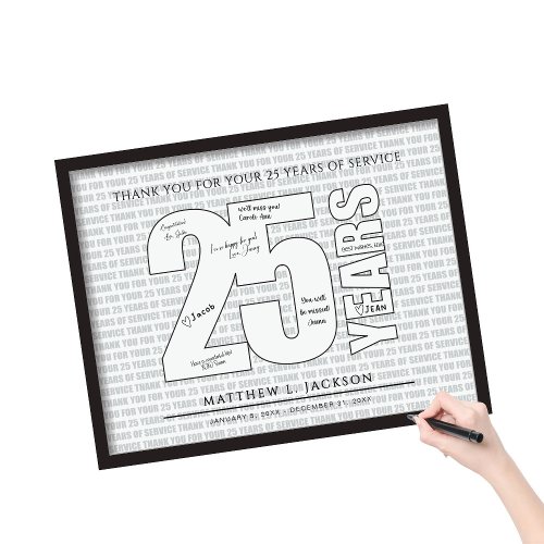 Thank you for your 25 Years of Service