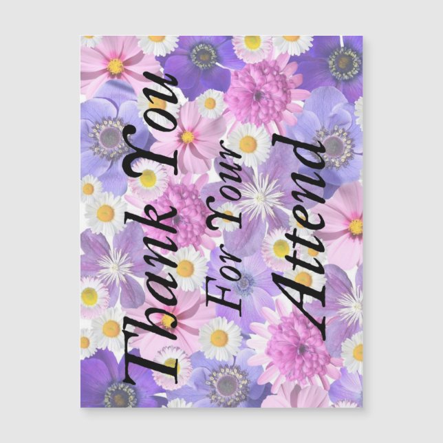 Thank you for your attend wedding card  (Front)