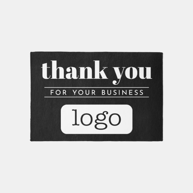 Thank you for your Business - Add Logo Welcome Rug (Front)