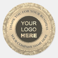 Thank You for Your Business Classic Round Sticker