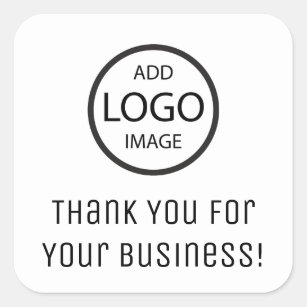 X18 Personalisierte runde Glanz Business Name Aufkleber Danke Logo Aufkleber 88mm 