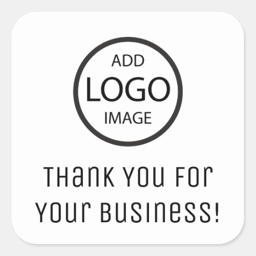 Thank You for Your Business  Company Sticker