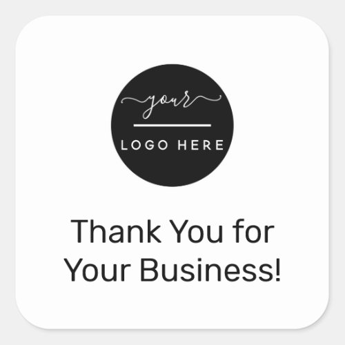 Thank You for Your Business  Company Sticker