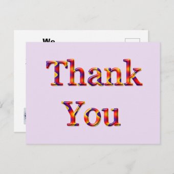 Thank You for Your Business Customer Appreciation Postcard | Zazzle