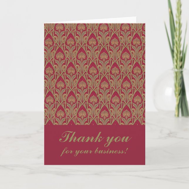 Thank you for your business damask (Front)